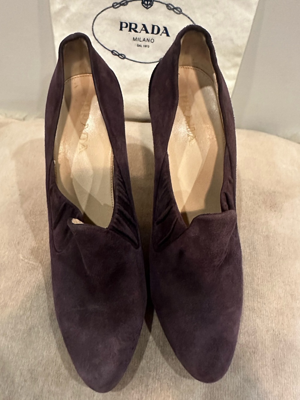 Prada Pumps purple & black heels - Picture 2 of 9